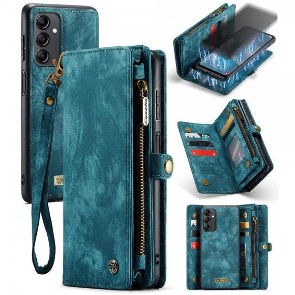 CaseMe Samsung Galaxy A14 Fodral 008 Series Löstagbart Skal Petrol