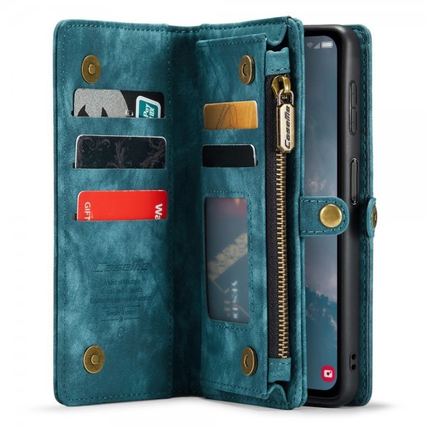 CaseMe Samsung Galaxy A14 Fodral 008 Series Löstagbart Skal Petrol