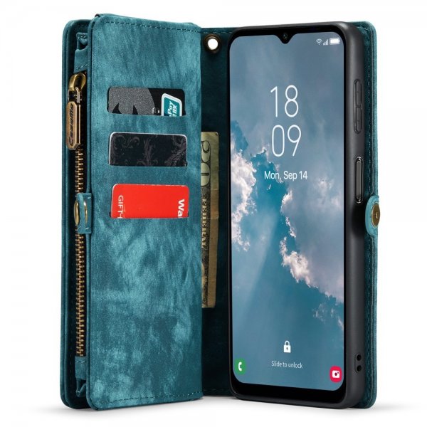 CaseMe Samsung Galaxy A14 Fodral 008 Series Löstagbart Skal Petrol