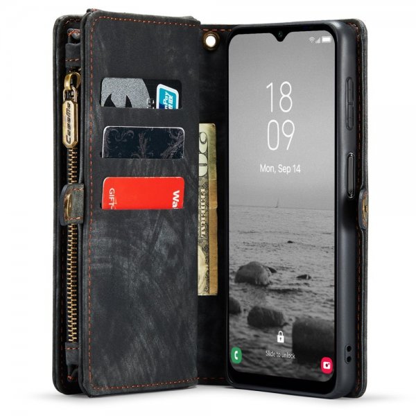 CaseMe Samsung Galaxy A14 Fodral 008 Series Löstagbart Skal Svart
