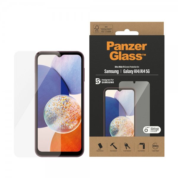 PanzerGlass Samsung Galaxy A14 Skärmskydd Ultra-Wide Fit