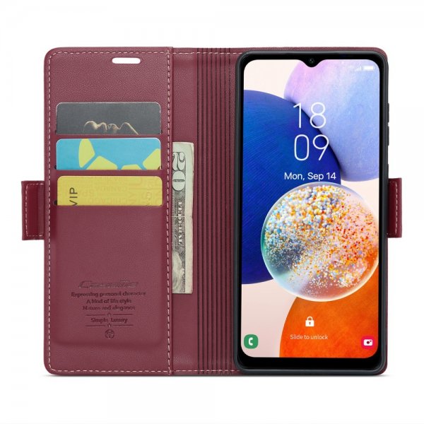 CaseMe Samsung Galaxy A14 Fodral 023 Series Röd