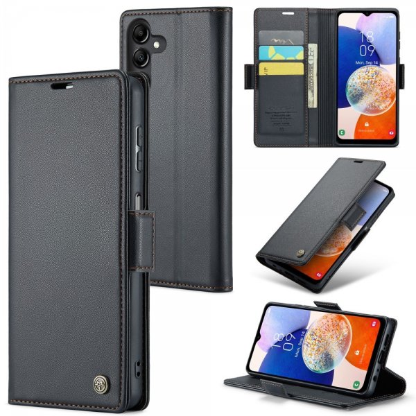 CaseMe Samsung Galaxy A14 Fodral 023 Series Svart