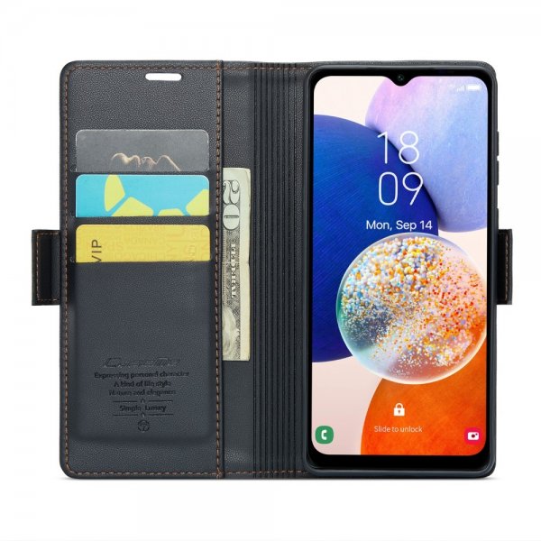 CaseMe Samsung Galaxy A14 Fodral 023 Series Svart