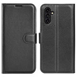 Samsung Galaxy A14 Fodral Litchi Svart