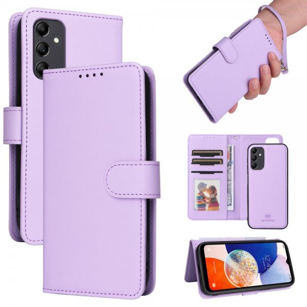 Betopnice Samsung Galaxy A14 Fodral med Löstagbart Skal 005 Lila