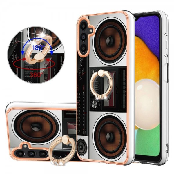 Samsung Galaxy A14 Skal med Finger Ring Motiv Radio
