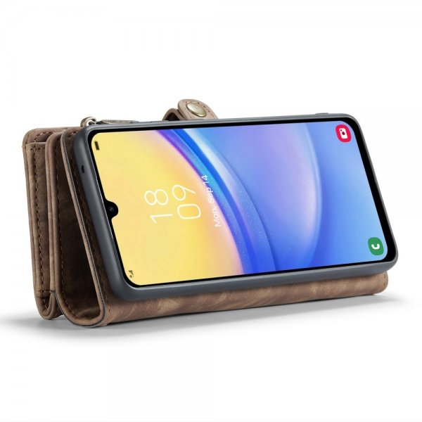 CaseMe Samsung Galaxy A15 Fodral 008 Series Löstagbart Skal Brun
