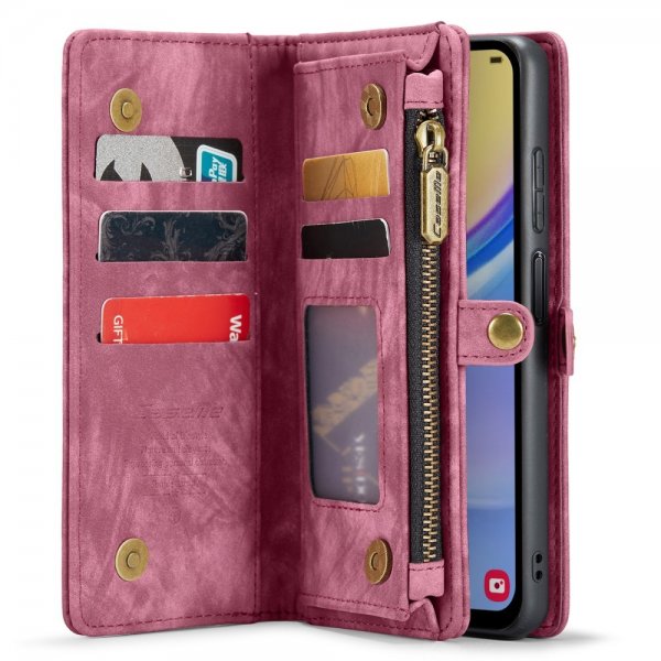 CaseMe Samsung Galaxy A15 Fodral 008 Series Löstagbart Skal Röd