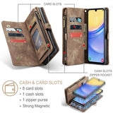 CaseMe Samsung Galaxy A16 Fodral 008 Series Löstagbart Skal Brun
