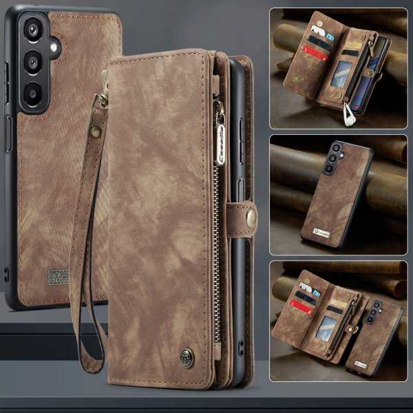 CaseMe Samsung Galaxy A16 Fodral 008 Series Löstagbart Skal Brun