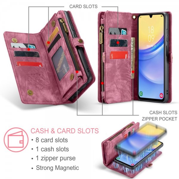 CaseMe Samsung Galaxy A16 Fodral 008 Series Löstagbart Skal Röd