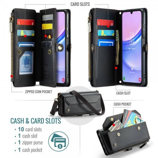 CaseMe Samsung Galaxy A16 Fodral C36 Series Svart