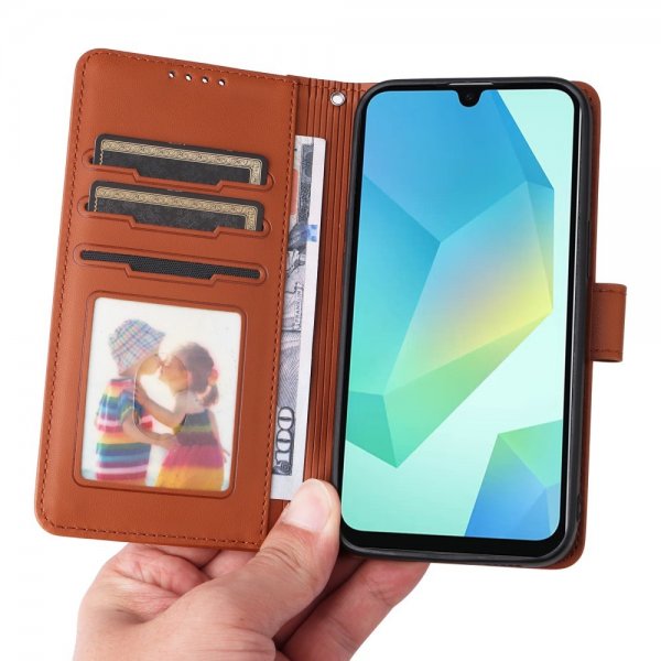 Betopnice Samsung Galaxy A16 Fodral med Löstagbart Skal 005 Brun