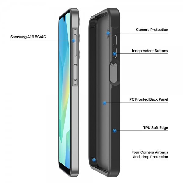 Dux Ducis Samsung Galaxy A16 Skal Yind Series Svart