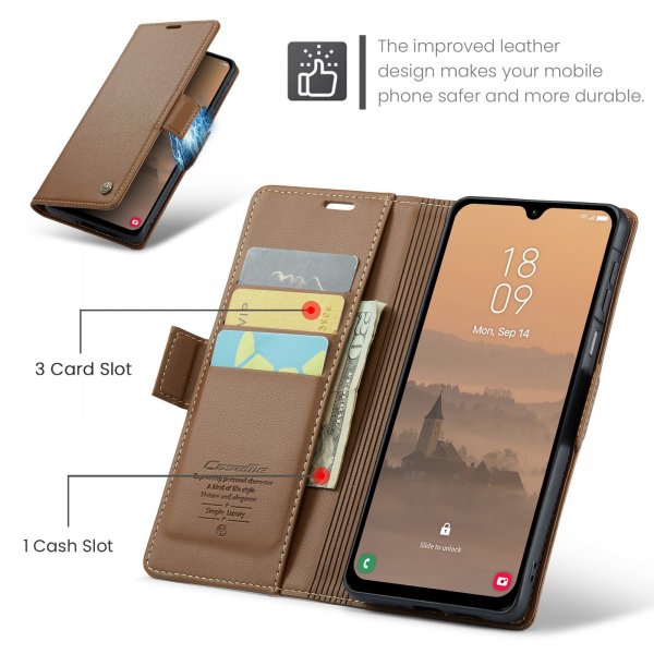 CaseMe Samsung Galaxy A17 Fodral 023 Series Brun