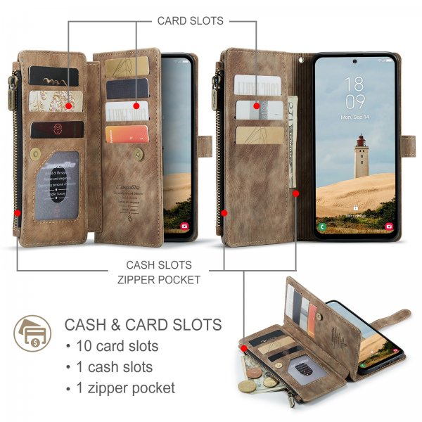 CaseMe Samsung Galaxy A17 Fodral C30 Series Brun