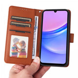 Betopnice Samsung Galaxy A17 Fodral med Löstagbart Skal 005 Brun