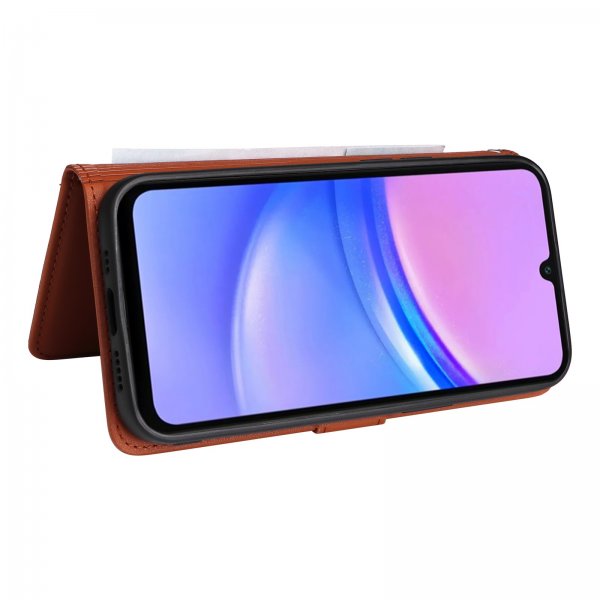 Betopnice Samsung Galaxy A17 Fodral med Löstagbart Skal 005 Brun