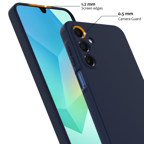 Samsung Galaxy A17 Skal med Strap Silikon MagSafe Mörkblå