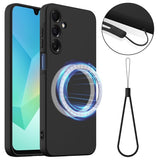 Samsung Galaxy A17 Skal med Strap Silikon MagSafe Svart
