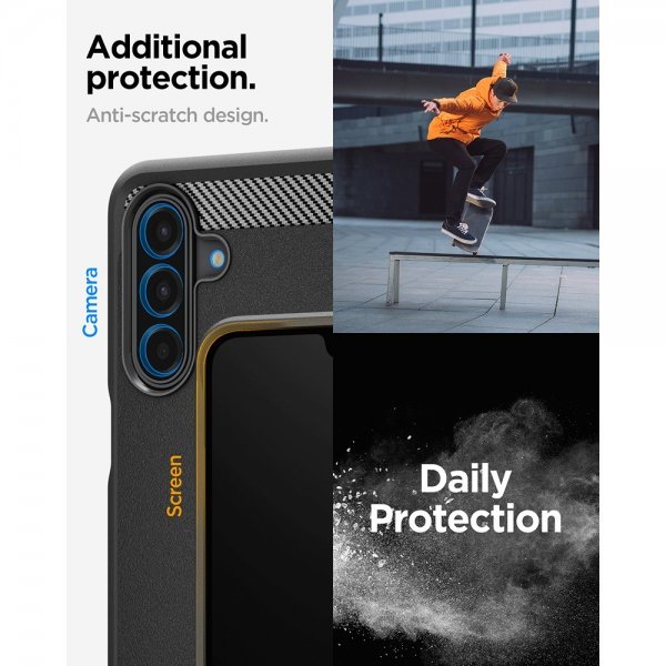 Spigen Samsung Galaxy A17 Skal Rugged Armor Matte Black