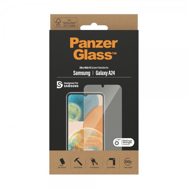 PanzerGlass Samsung Galaxy A24 Skärmskydd Ultra-Wide Fit