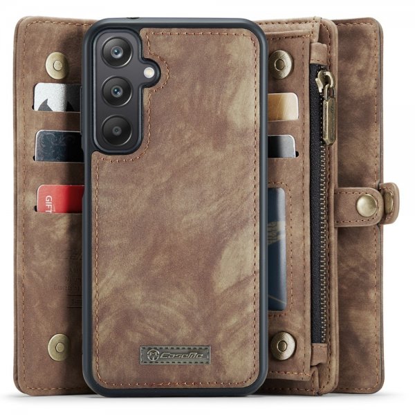CaseMe Samsung Galaxy A25 Fodral 008 Series Löstagbart Skal Brun