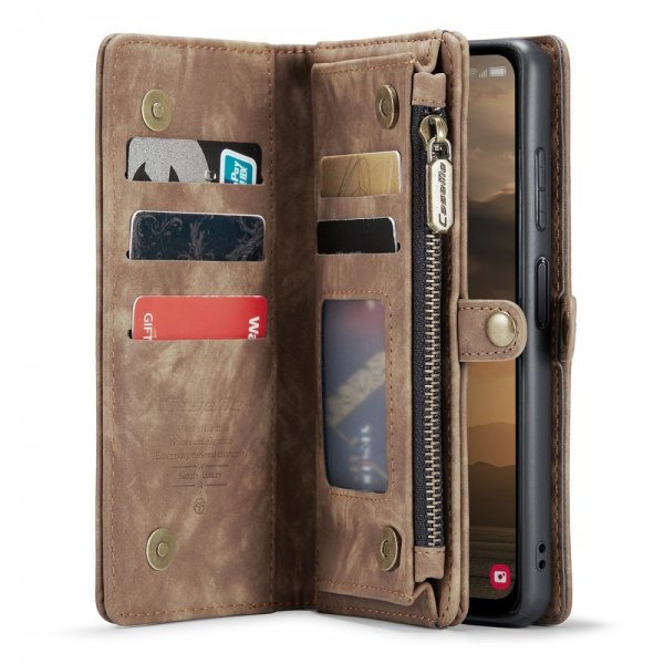 CaseMe Samsung Galaxy A25 Fodral 008 Series Löstagbart Skal Brun
