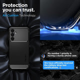 Spigen Samsung Galaxy A25 Skal Rugged Armor Matte Black