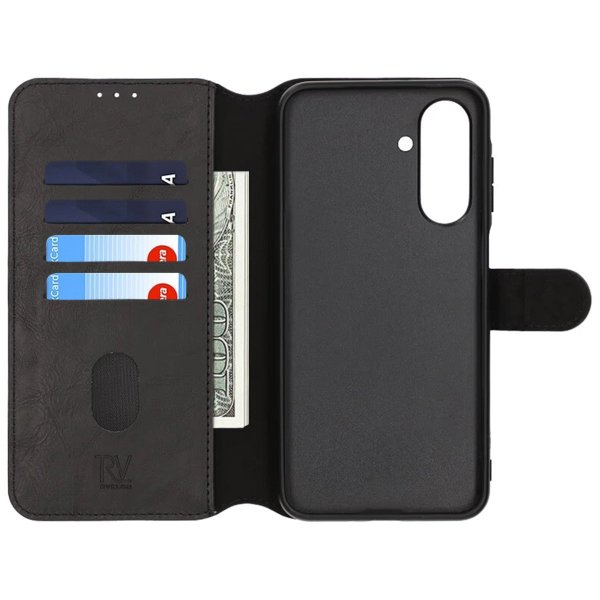 Rvelon Samsung Galaxy A26 Fodral Magnetiskt Avtagbart Skal Svart