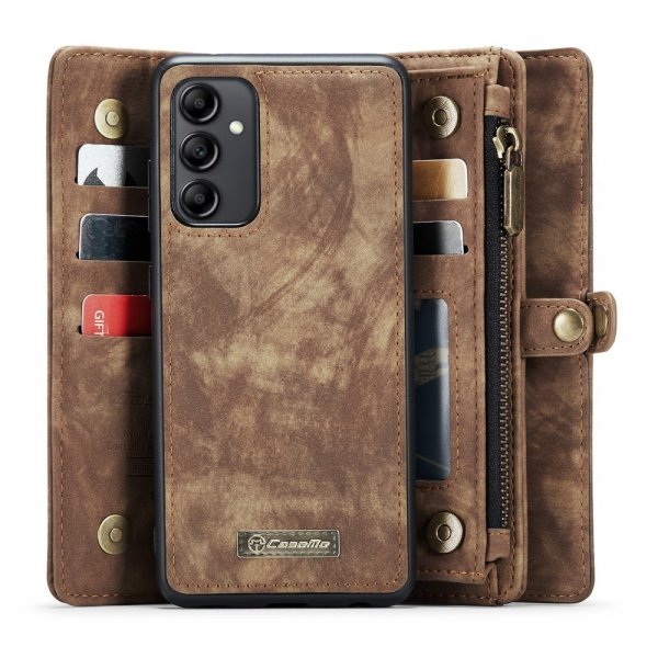 CaseMe Samsung Galaxy A34 5G Fodral 008 Series Löstagbart Skal Brun