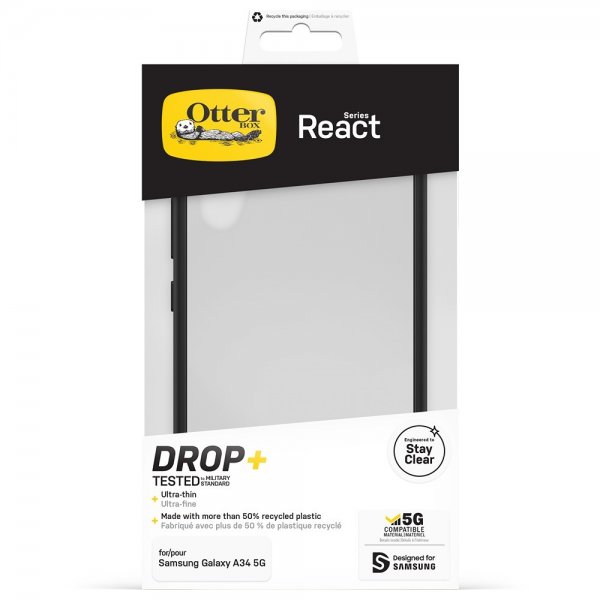 Otterbox Samsung Galaxy A34 5G Skal React Black Crystal