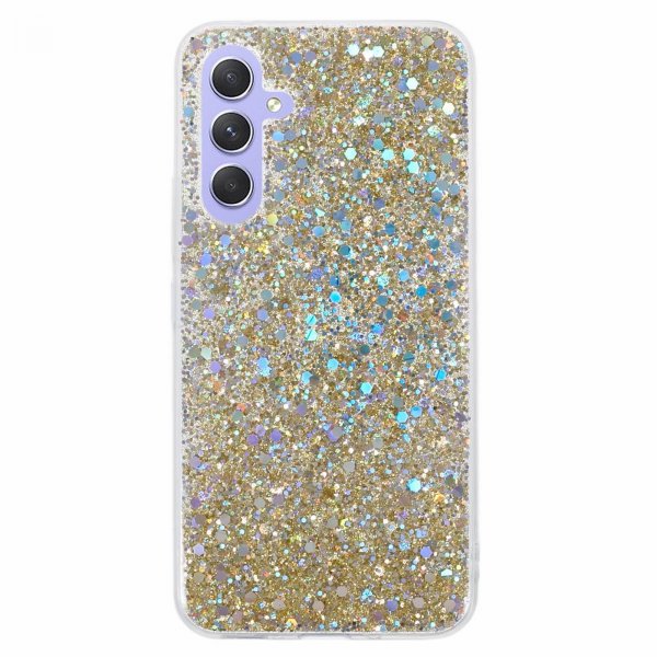 Nordic Covers Samsung Galaxy A34 5G Skal Sparkle Series Citrine Gold