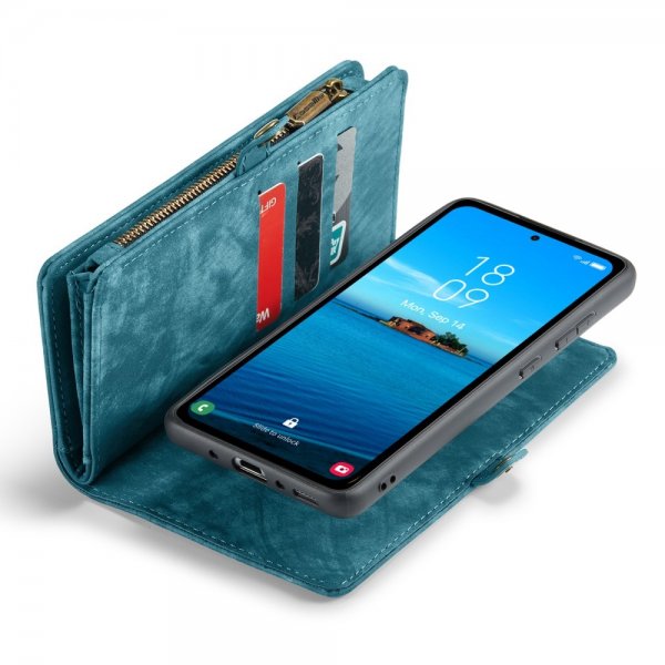 CaseMe Samsung Galaxy A35 Fodral 008 Series Löstagbart Skal Blå