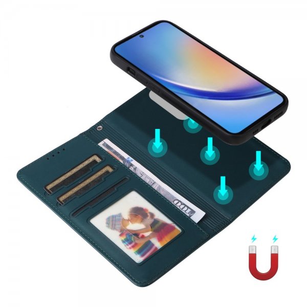 Betopnice Samsung Galaxy A35 Fodral med Löstagbart Skal 005 Blå
