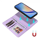 Betopnice Samsung Galaxy A35 Fodral med Löstagbart Skal 005 Lila