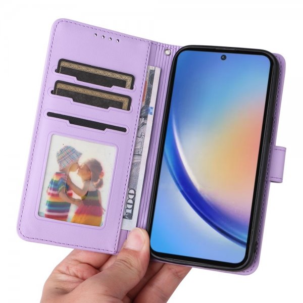Betopnice Samsung Galaxy A35 Fodral med Löstagbart Skal 005 Lila