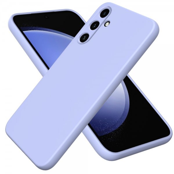 Samsung Galaxy A35 Skal med Strap Silikon Lila