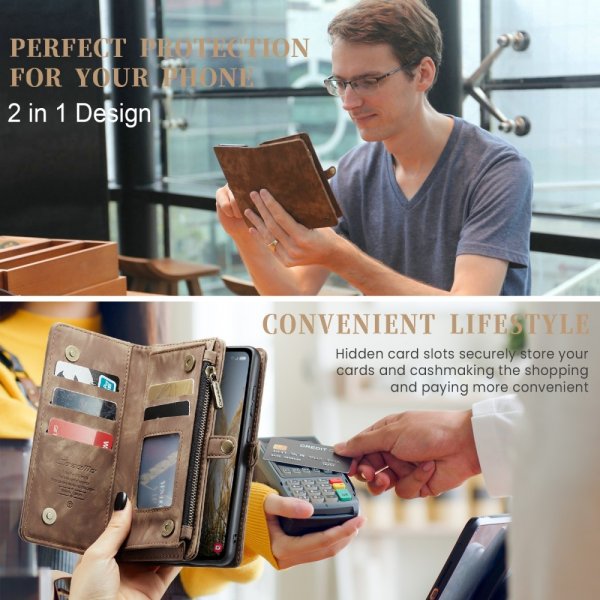 CaseMe Samsung Galaxy A36 Fodral 008 Series Löstagbart Skal Brun