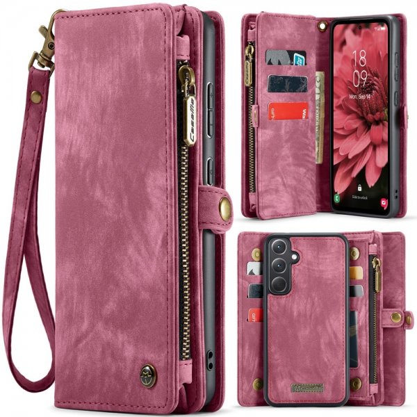 CaseMe Samsung Galaxy A36 Fodral 008 Series Löstagbart Skal Röd