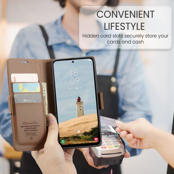 CaseMe Samsung Galaxy A36 Fodral 023 Series Brun