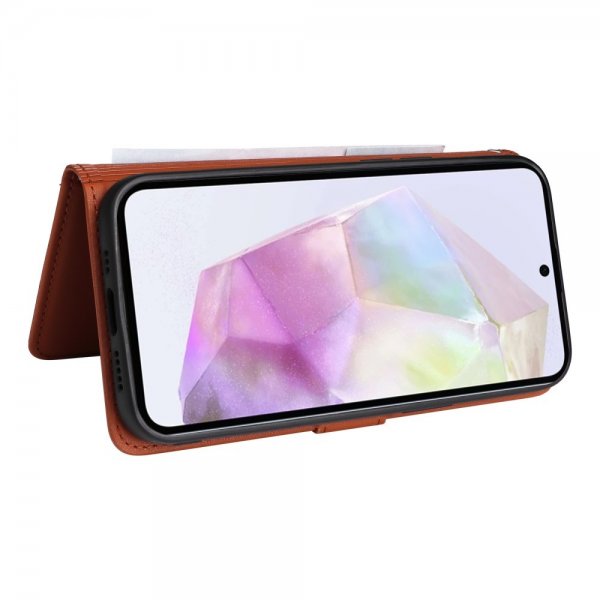 Betopnice Samsung Galaxy A36 Fodral med Löstagbart Skal 005 Brun