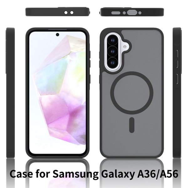Samsung Galaxy A36/Galaxy A56 Skal Frosted MagSafe Lila