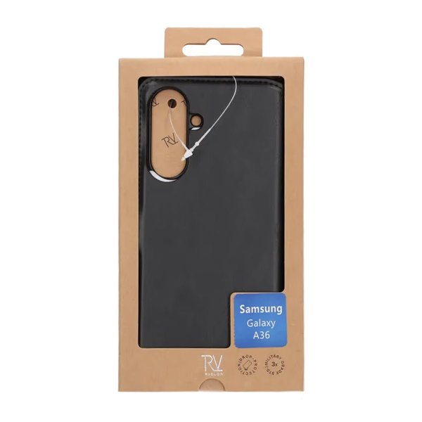 Rvelon Samsung Galaxy A36 Fodral Magnetiskt Avtagbart Skal Svart