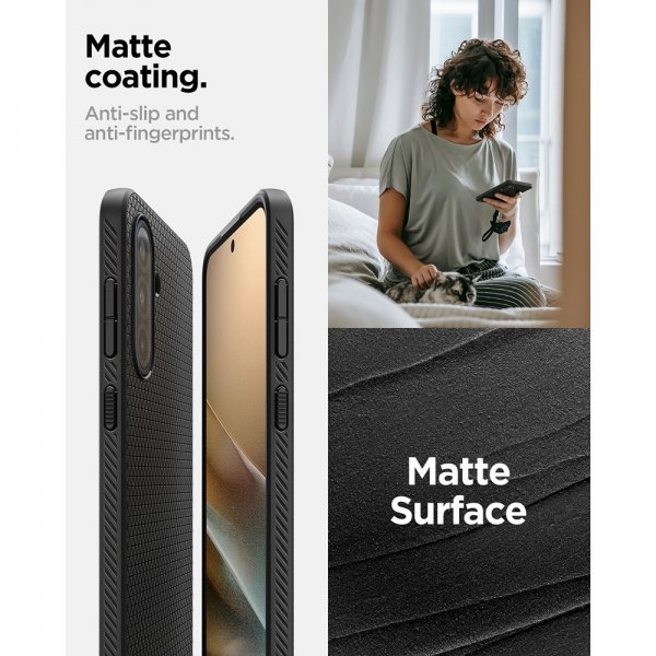 Spigen Samsung Galaxy A36 Skal Liquid Air Matte Black