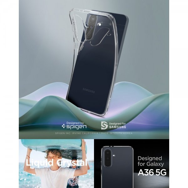Spigen Samsung Galaxy A36 Skal Liquid Crystal Transparent