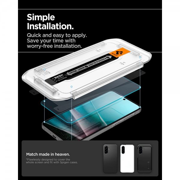 Spigen Samsung Galaxy A36/A37 Skärmskydd GLAS.tR EZ Fit 2-pack
