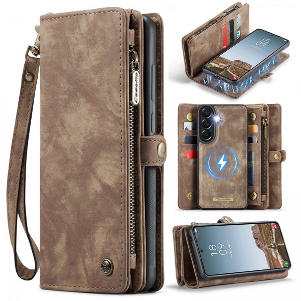 CaseMe Samsung Galaxy A37 Fodral 008 Series Löstagbart Skal Brun