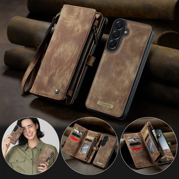 CaseMe Samsung Galaxy A37 Fodral 008 Series Löstagbart Skal Brun